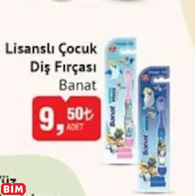 BANAT LİSANSLI ÇOCUK DİŞ FIRÇASI